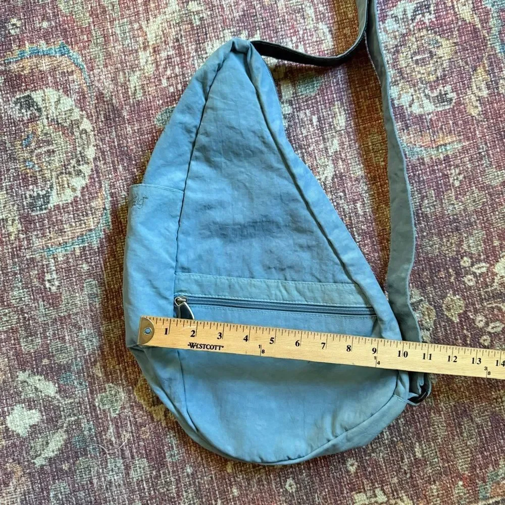 Ameribag light blue crossbody Sling Bag healthy backpack multi pocketed